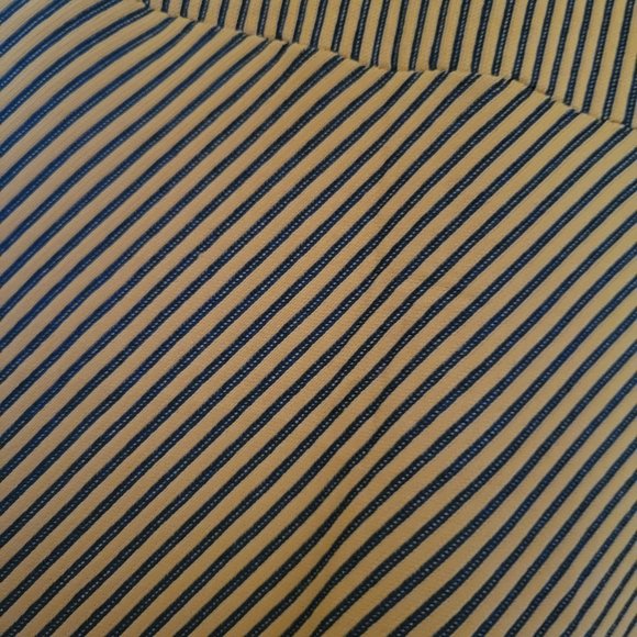 Zara Yellow and Black Diagonal Stripe Midi Dress - Picture 4 of 6